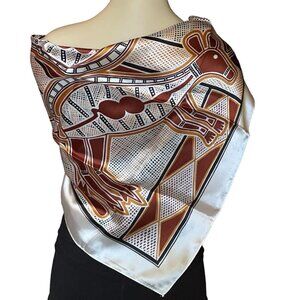 Heil Scarf Australian Wallabies 27 in Square Scarf Art Design‎ Souvenir New VTG